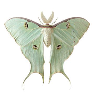 A blue green moth